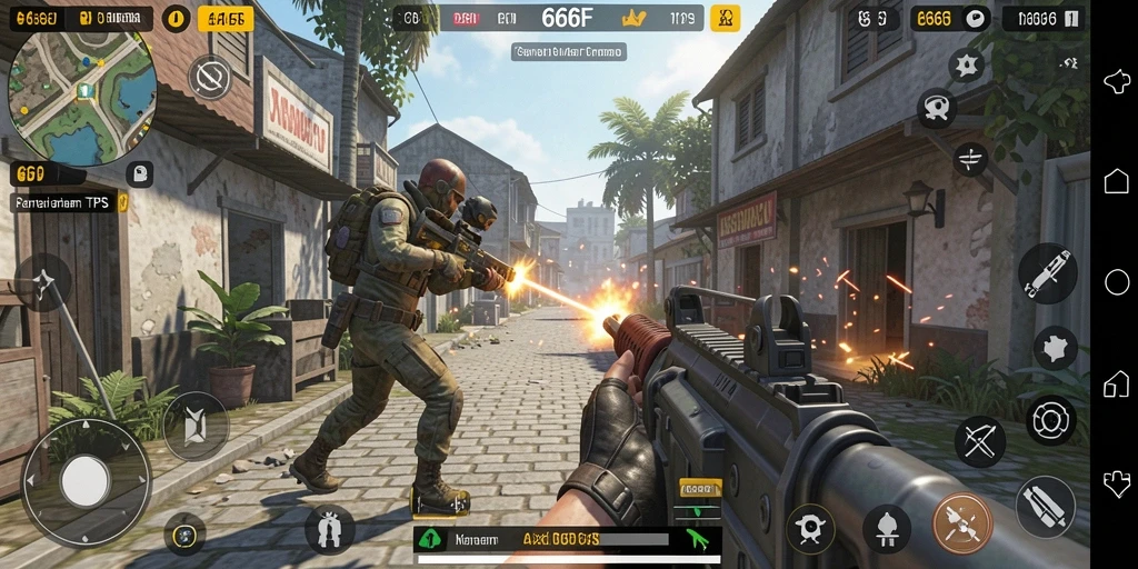 Tampilan gameplay menarik dari 666F dalam mode TPS.
