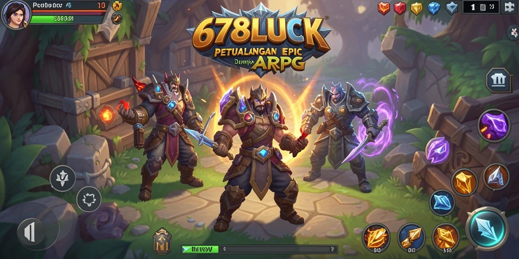 Gameplay mendebarkan dalam 678LUCK dengan aksi ARPG yang intens.