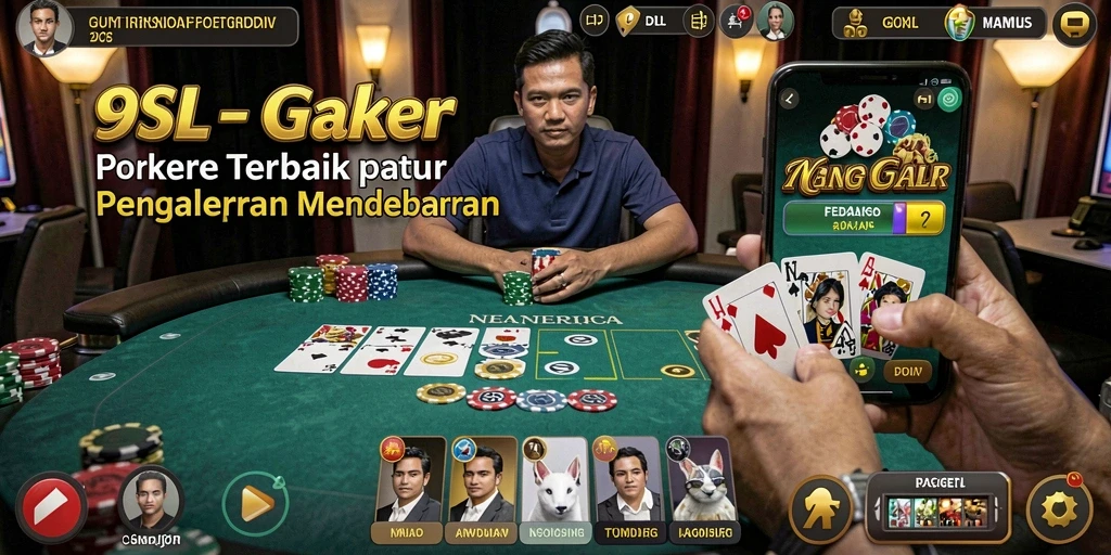 Tampilan menarik dari gameplay Poker di 9SL.