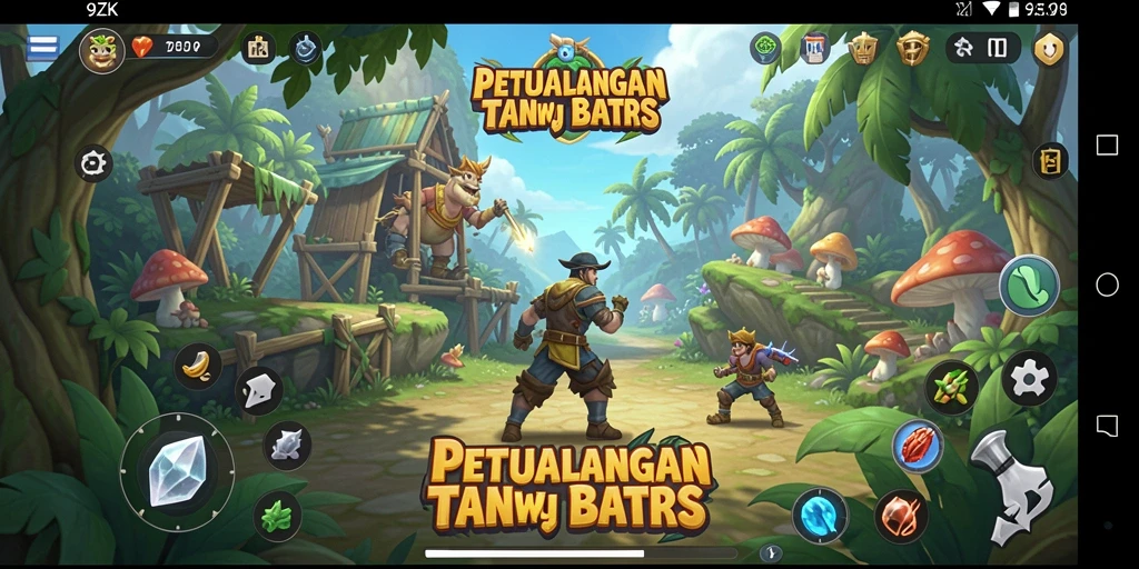 Tangkapan layar gameplay 9ZK yang menampilkan petualangan seru.