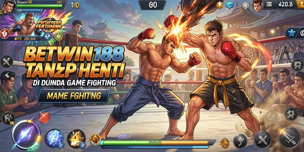 Screenshot gameplay yang menggambarkan aksi pertarungan mendebarkan di BETWIN188.