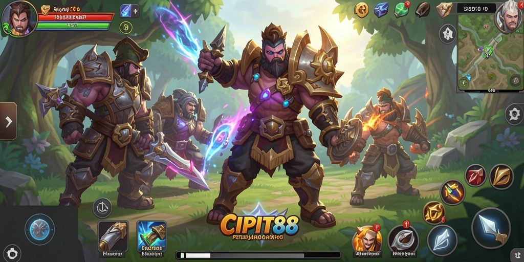 Gameplay seru CIPIT88 dengan aksi pertempuran yang mendebarkan.