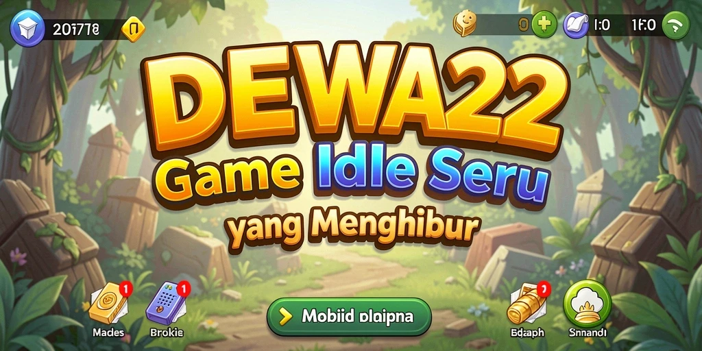 Tampilan gameplay DEWA22 yang menarik dan interaktif dalam suasana Idle.