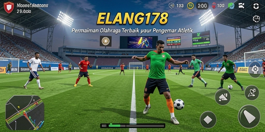 Tampilan gameplay seru dan menegangkan dalam ELANG178 yang menggugah semangat olahraga.