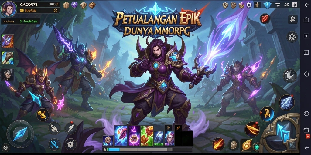 Tangkapan layar menampilkan aksi seru di GACOR78 dengan karakter unik.