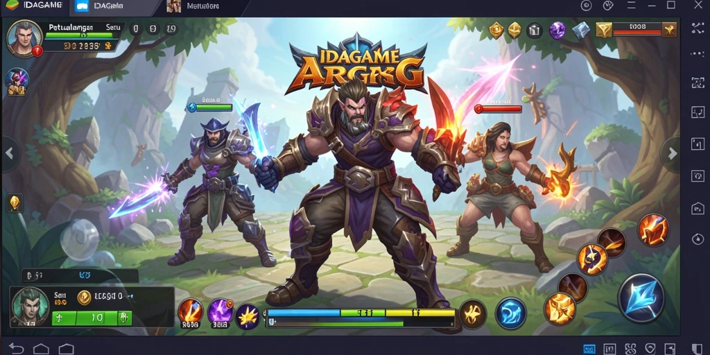 Screenshot gameplay ARPG yang menyenangkan dan penuh aksi.