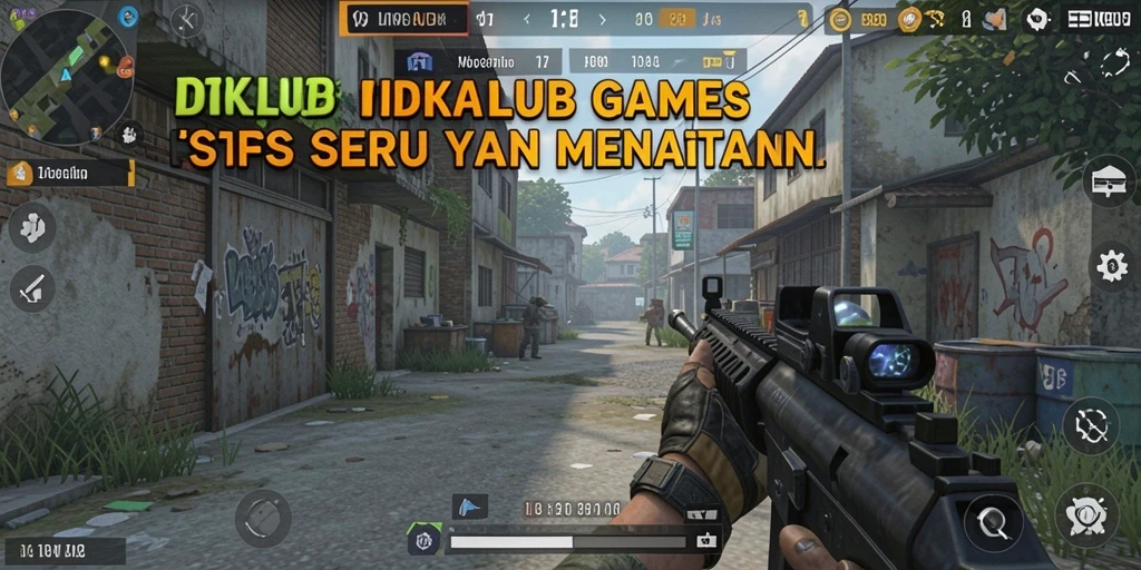 Screenshot IDKLUB menampilkan pemain dalam aksi tembak-menembak sengit.