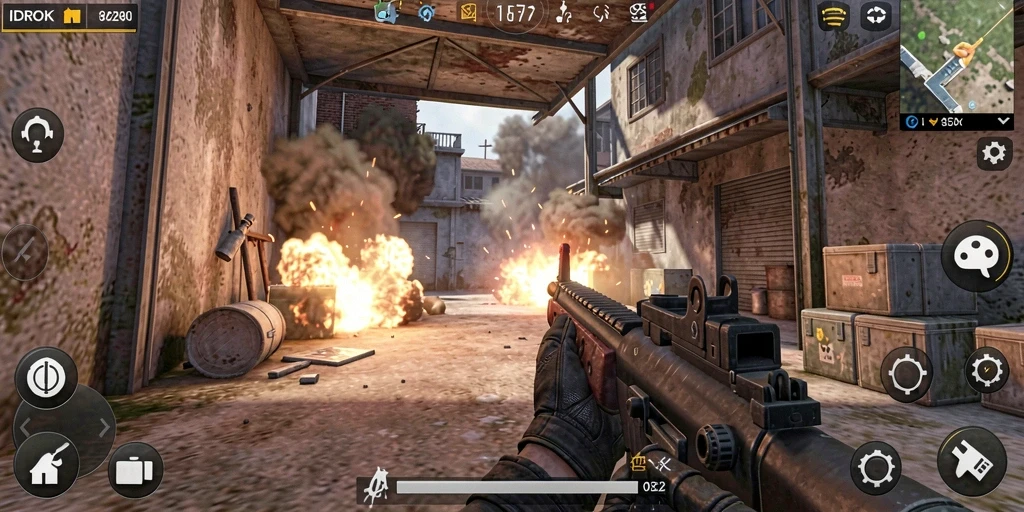Tampilan aksi gameplay menarik dari IDROK yang menegangkan.