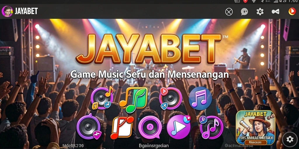 Tampilan gameplay <strong>JAYABET</strong> menampilkan interaksi seru dengan musik yang beragam.
