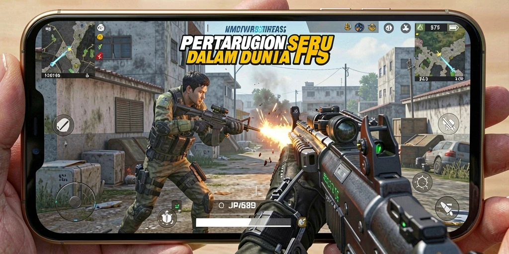 Screenshot gameplay JP6789 menampilkan aksi tembak-menembak yang mendebarkan.