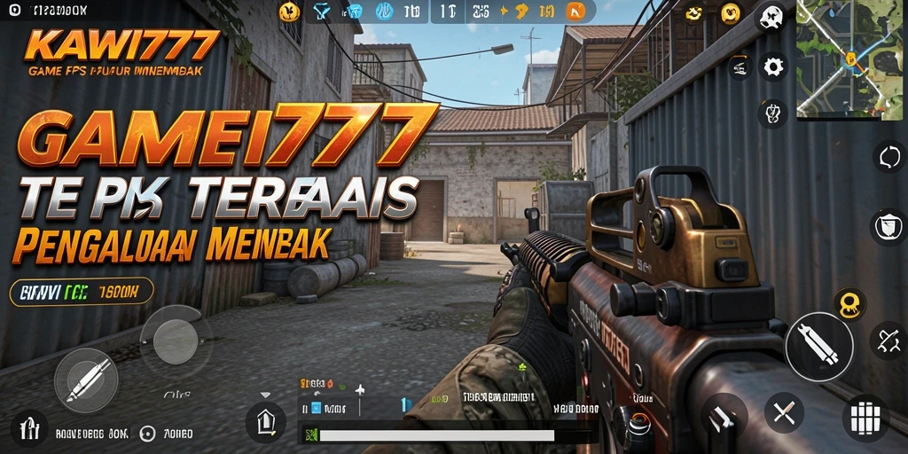 Screenshot gameplay KAWI777 dengan aksi menembak intens.