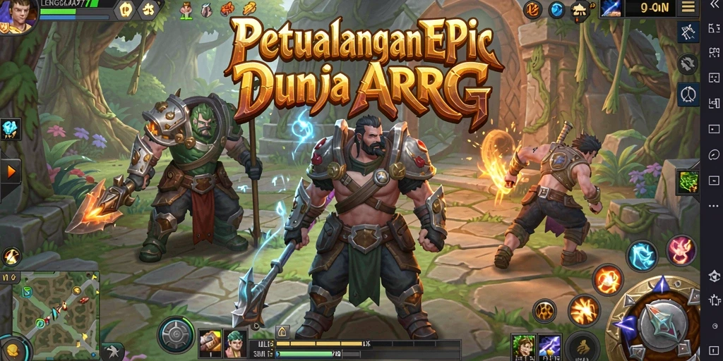 Tampilan menarik saat pertempuran di LENGKAP777 dengan aksi ARPG yang seru.