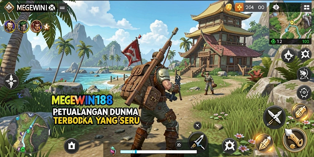 Gameplay seru dari MEGEWIN188 di dunia terbuka.