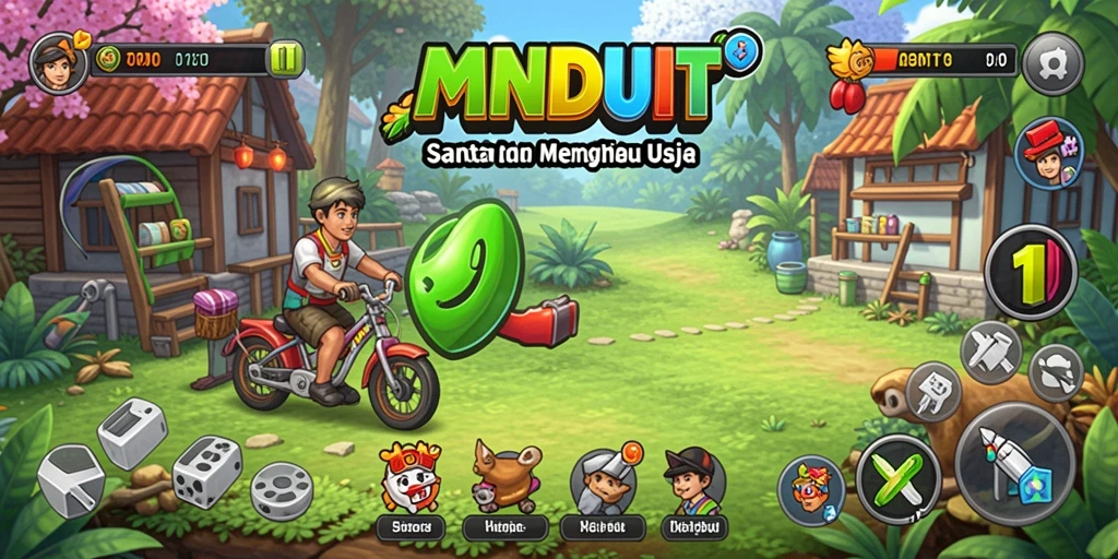 Tampilan seru dan menawan dari gameplay MNDUIT.
