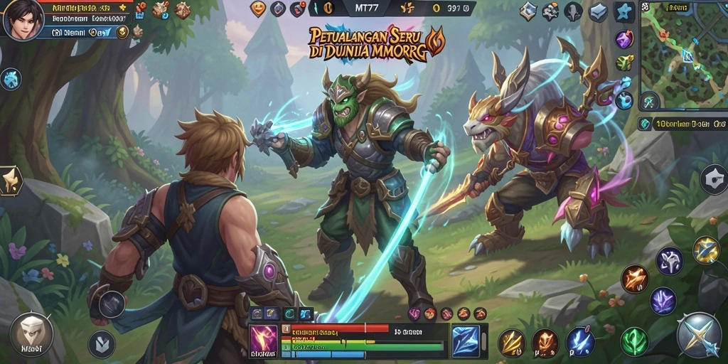 Tampilan gameplay MT777 yang mendebarkan dan interaktif di dunia MMORPG.