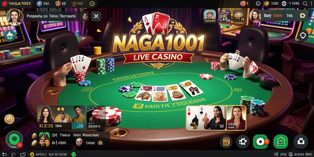 Tampilan gameplay Live Casino yang mengasyikkan dalam NAGA1001.