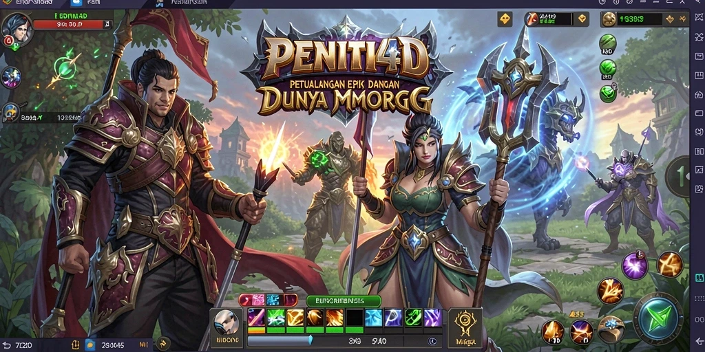 Tangkapan layar gameplay PENITI4D yang mendebarkan di dunia MMORPG.