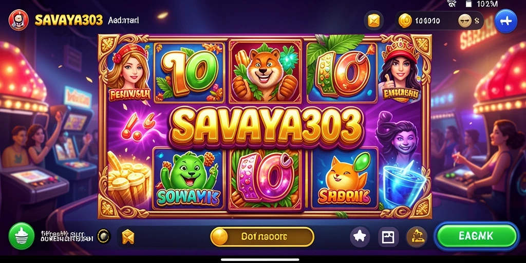 Tangkapan layar dari gameplay slot yang menegangkan di SAVAYA303.