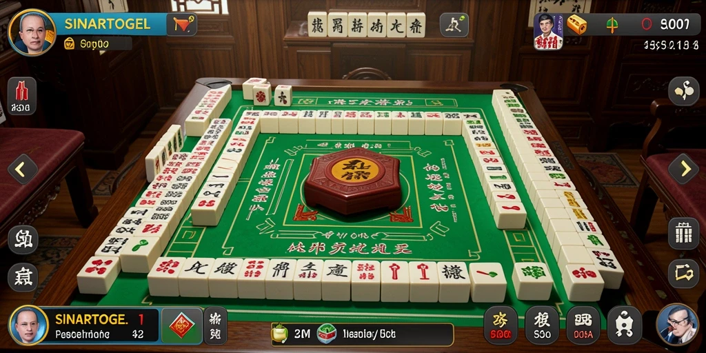 Tampilan gameplay SINARTOGEL dengan papan Mahjong yang menarik.