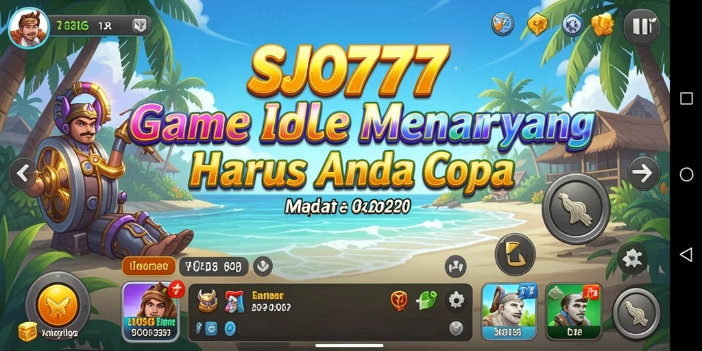 Tampilan gameplay SJO777 yang menarik dan penuh warna.