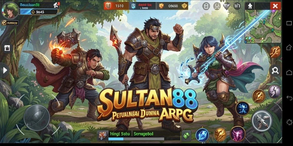 Menampilkan pertarungan epik dalam dunia fantasi ARPG.
