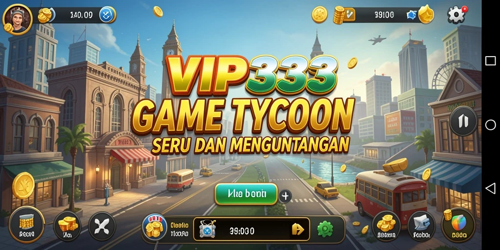 Tampilan gameplay VIP333 yang menarik dengan elemen Tycoon yang kuat.