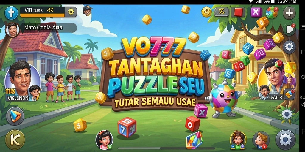 Screenshot menunjukkan gameplay seru dari puzzle yang menantang di VO777.