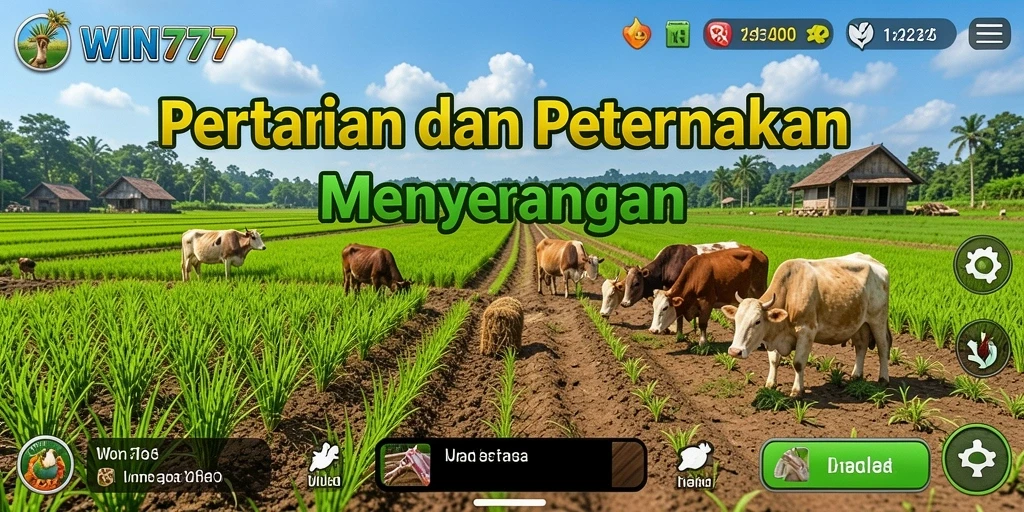 Gameplay menarik di WIN777 dengan pertanian yang menawan.
