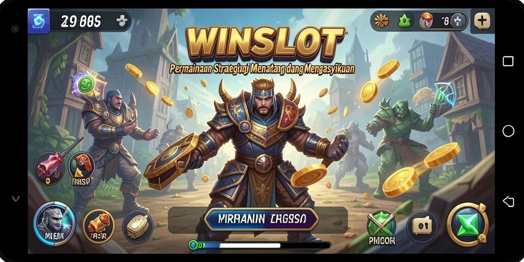 Tangkapan layar gameplay WINSLOT dengan elemen strategi yang menantang.