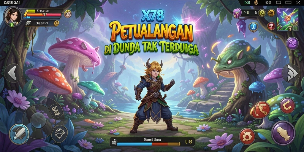 Screenshot X78 menunjukkan aksi petualangan yang mendebarkan dan karakter yang kuat.